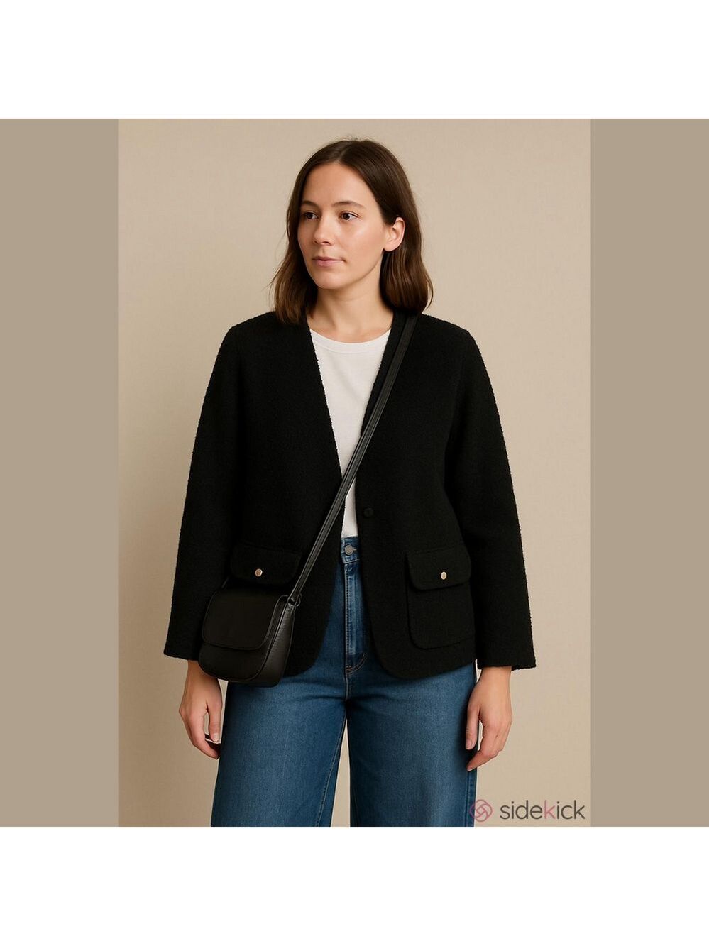 Vintage/Retro 90's Bouclé Wool Blend Jacket Old Money/Minimalist